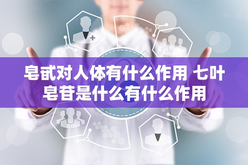 皂甙对人体有什么作用 七叶皂苷是什么有什么作用