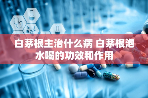 白茅根主治什么病 白茅根泡水喝的功效和作用