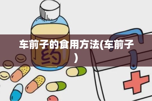 车前子的食用方法(车前子)