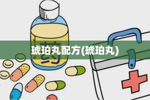 琥珀丸配方(琥珀丸)