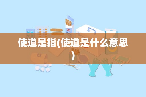 使道是指(使道是什么意思)